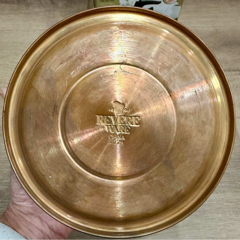 Revere Ware Stainless Steel Copper Bottom 6‎ Cup Whistling Tea Kettle 3511217 - Picture 9 of 16